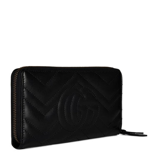 Women's Leather GG Marmont Zip Around Wallet