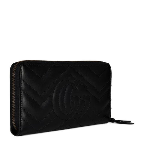 Women's Leather GG Marmont Zip Around Wallet