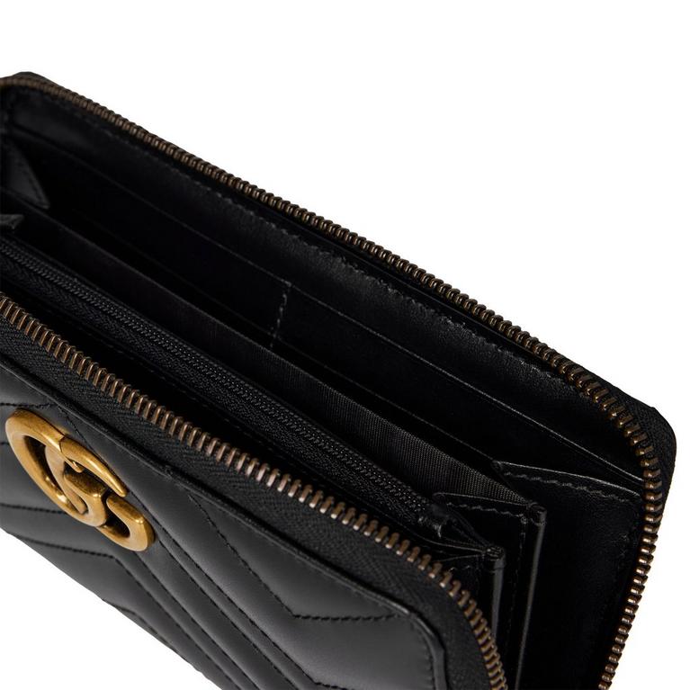 Women's Leather GG Marmont Zip Around Wallet