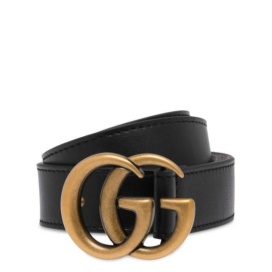 Juniors' Plain Leather Marmont Belt