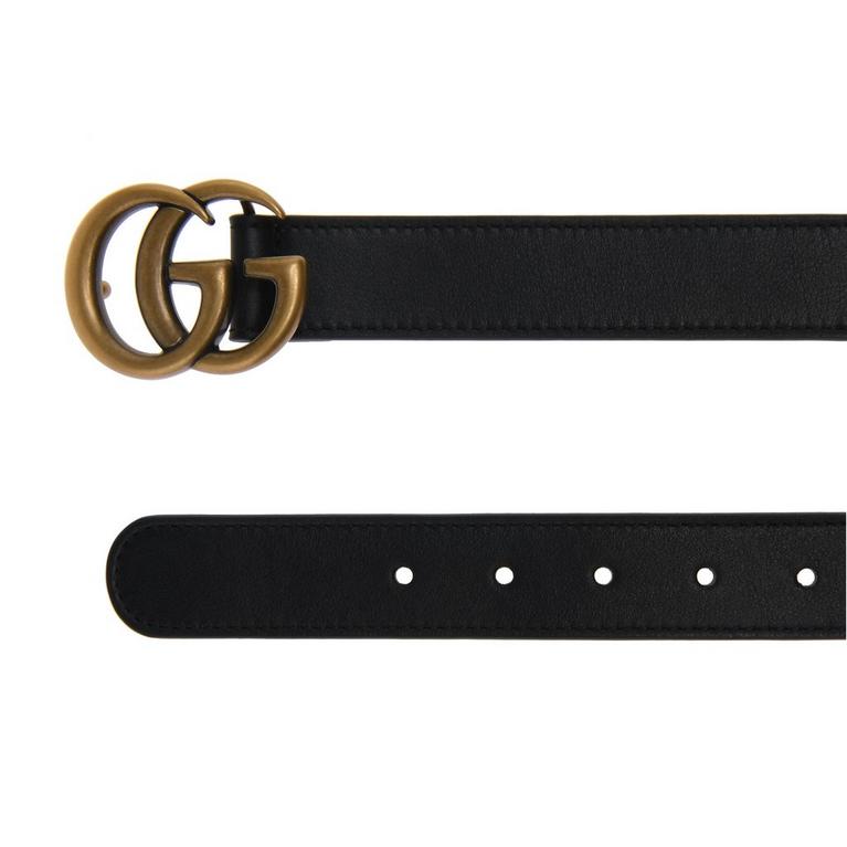 Juniors' Plain Leather Marmont Belt