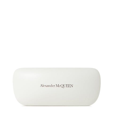 Women's Seal Motif Alexander McQueen Round Sunglasses