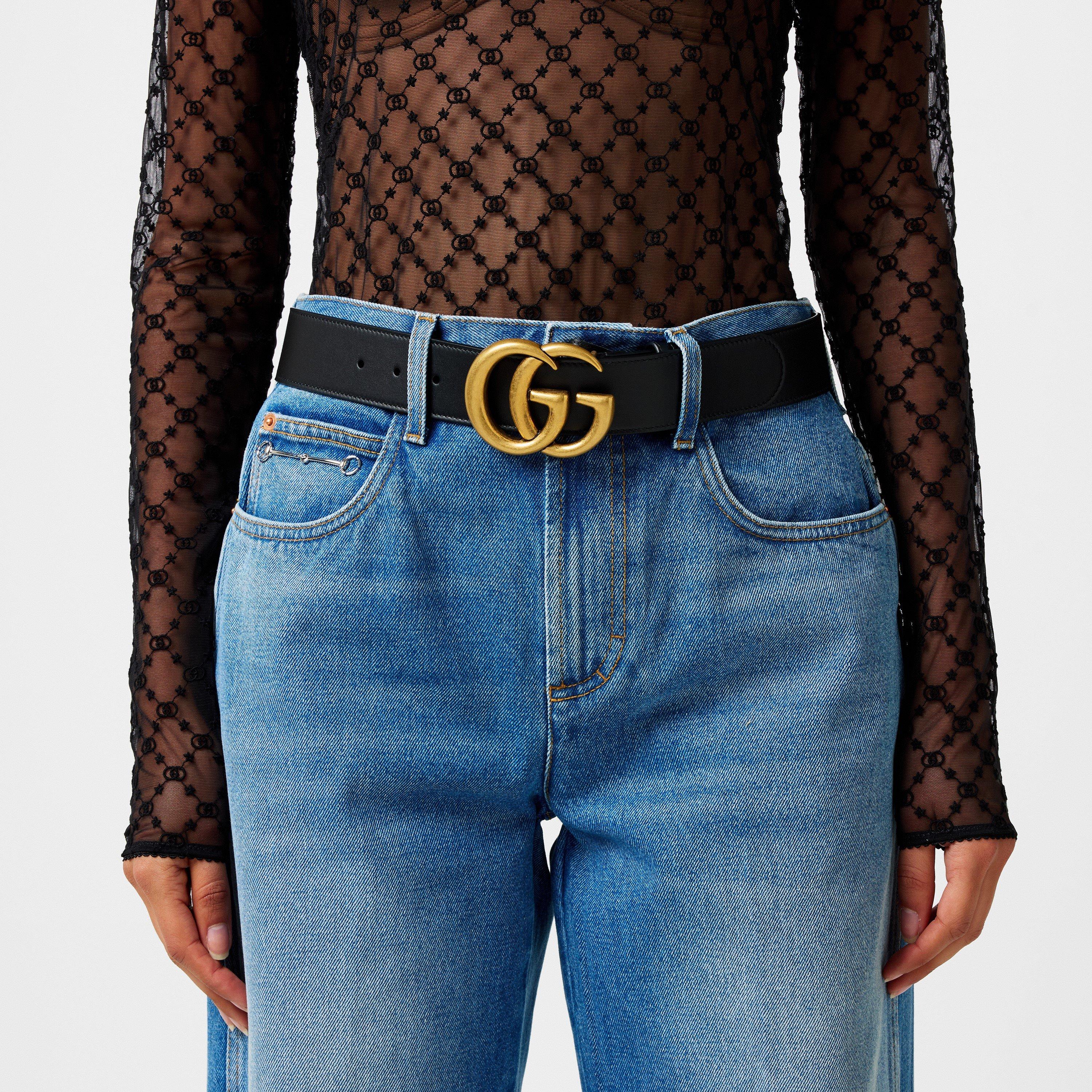 Women's Plain Leather Marmont Belt