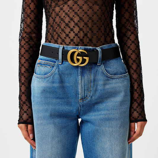 Women's Plain Leather Marmont Belt