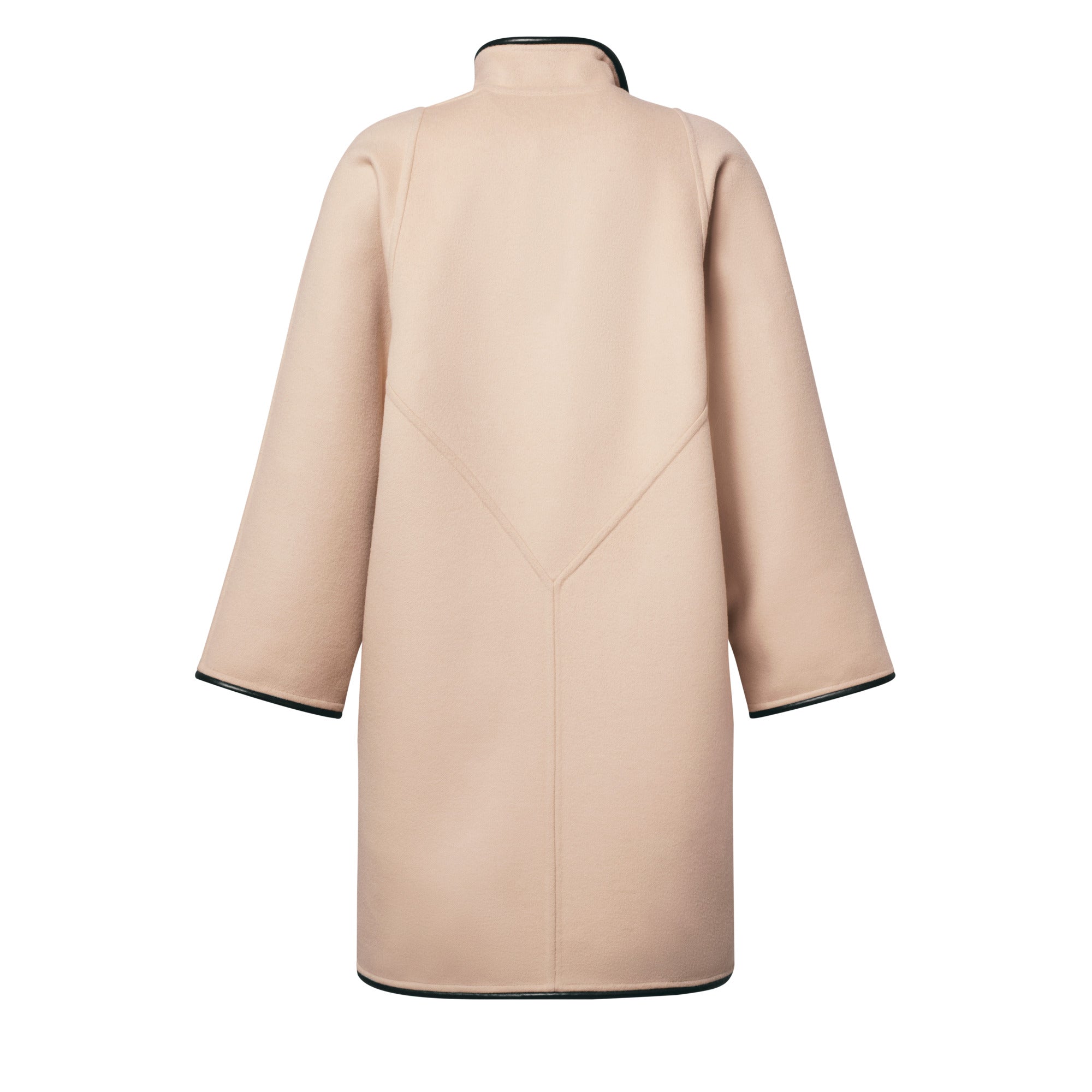 Double Face Long Clip Front Coat