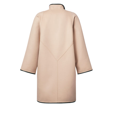 Double Face Long Clip Front Coat