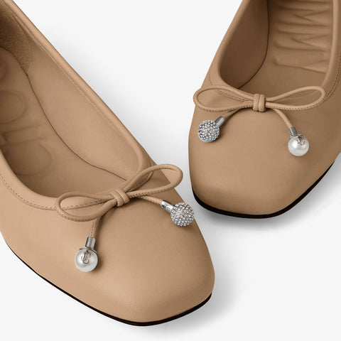 Elme Flat Biscuit Nappa Leather Flats
