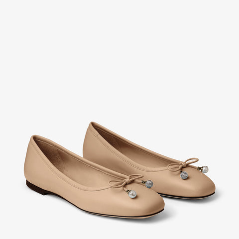 Elme Flat Biscuit Nappa Leather Flats