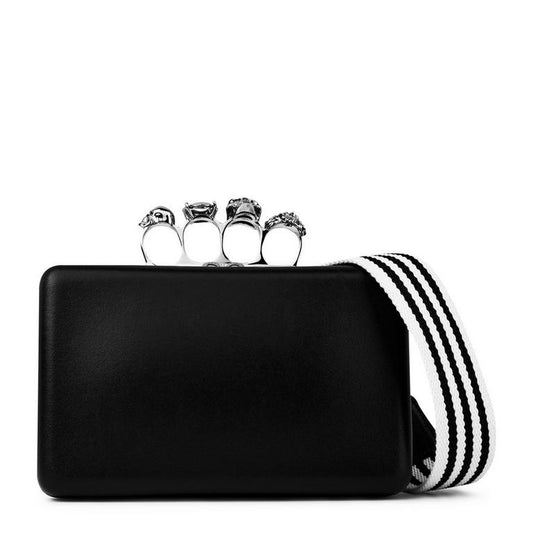 Twisted Leather Clutch Bag