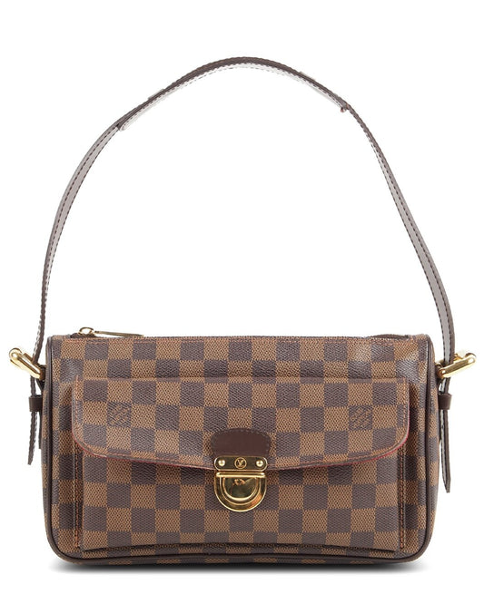 Louis Vuitton Brown Damier Ebene Coated Canvas Ravello GM (Authentic Pre- Owned)