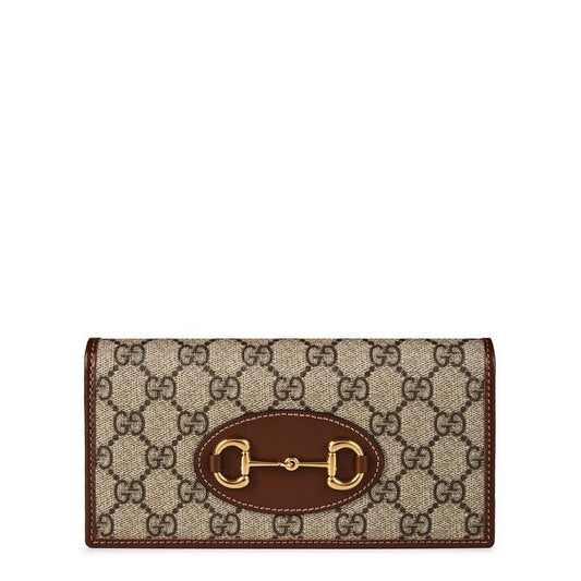 Horsebit 1955 Leather-Trimmed Printed Coated-Canvas Wallet