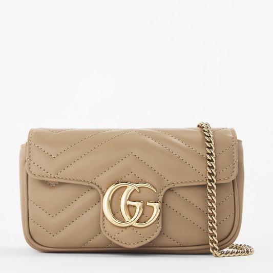Logo-Hardware Quilted Leather Mini Shoulder Bag