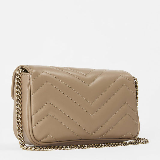 Logo-Hardware Quilted Leather Mini Shoulder Bag