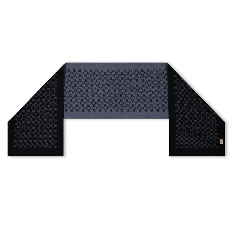 Men's GG Jacquard Wool Scarf