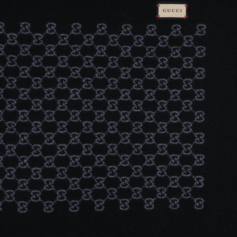 Men's GG Jacquard Wool Scarf
