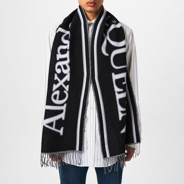 Alexander McQueen Varsity Logo Scarf
