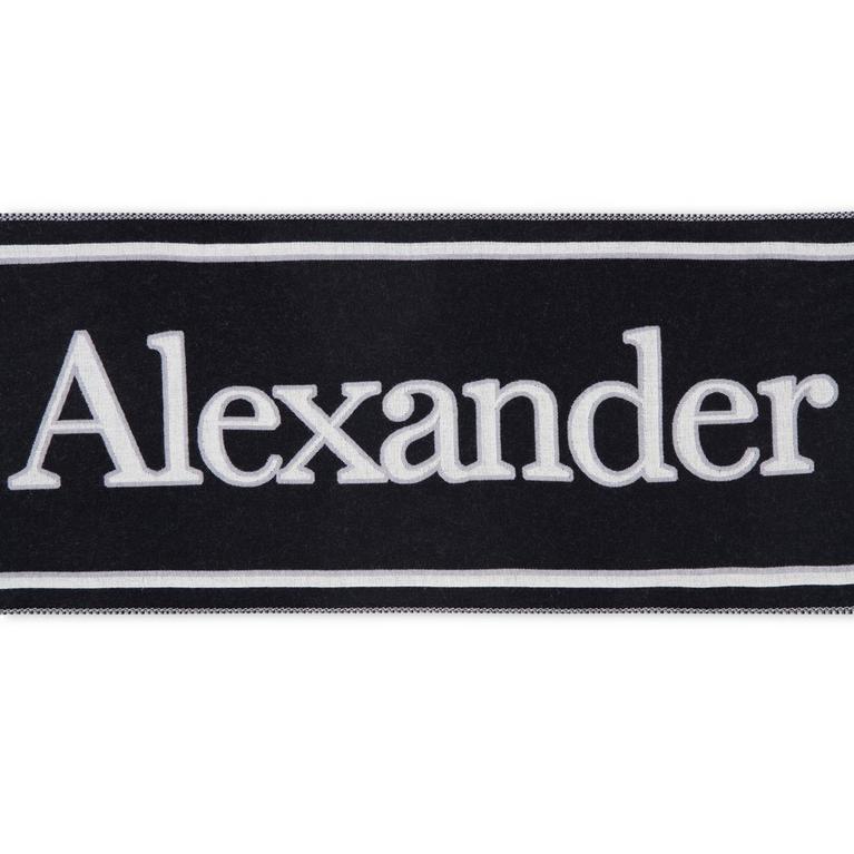 Alexander McQueen Varsity Logo Scarf