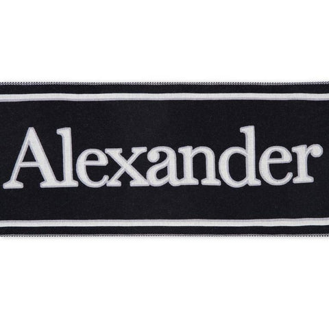 Alexander McQueen Varsity Logo Scarf