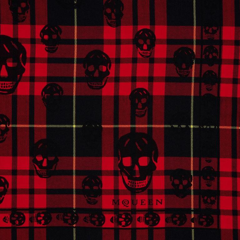 Tartan Wool Skull Scarf