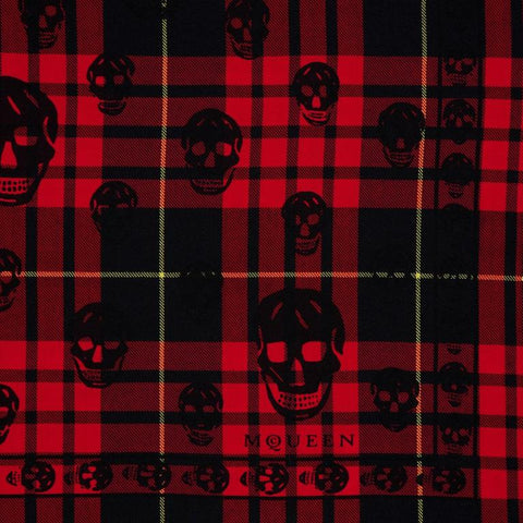 Tartan Wool Skull Scarf