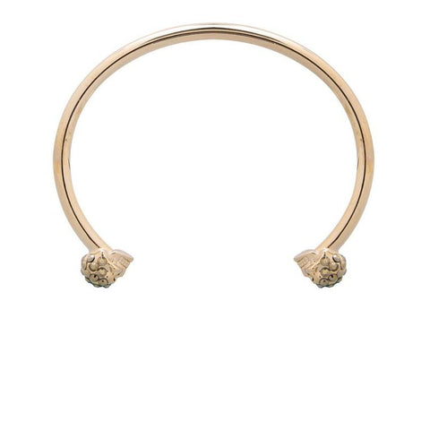 Thin Twin Skull Crystal Bracelet