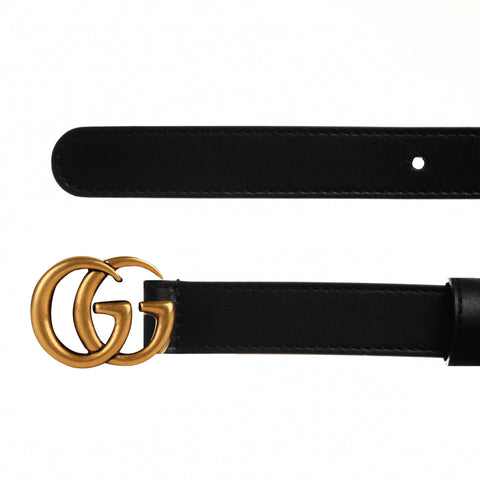 Women's Plain Marmont GG Thin Belt