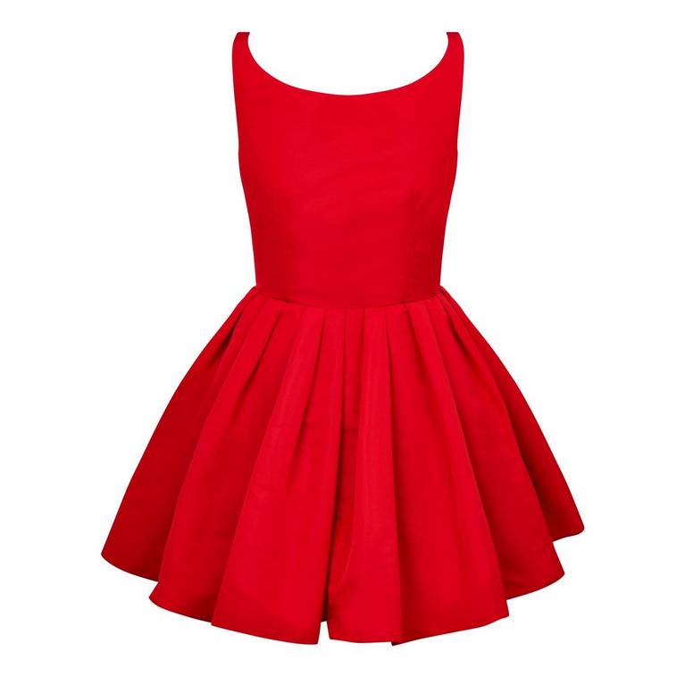 Alexander McQueen Red Zip Detail Dress