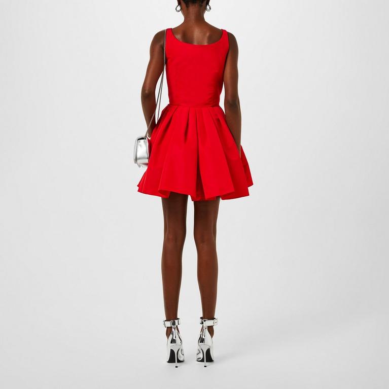 Alexander McQueen Red Zip Detail Dress
