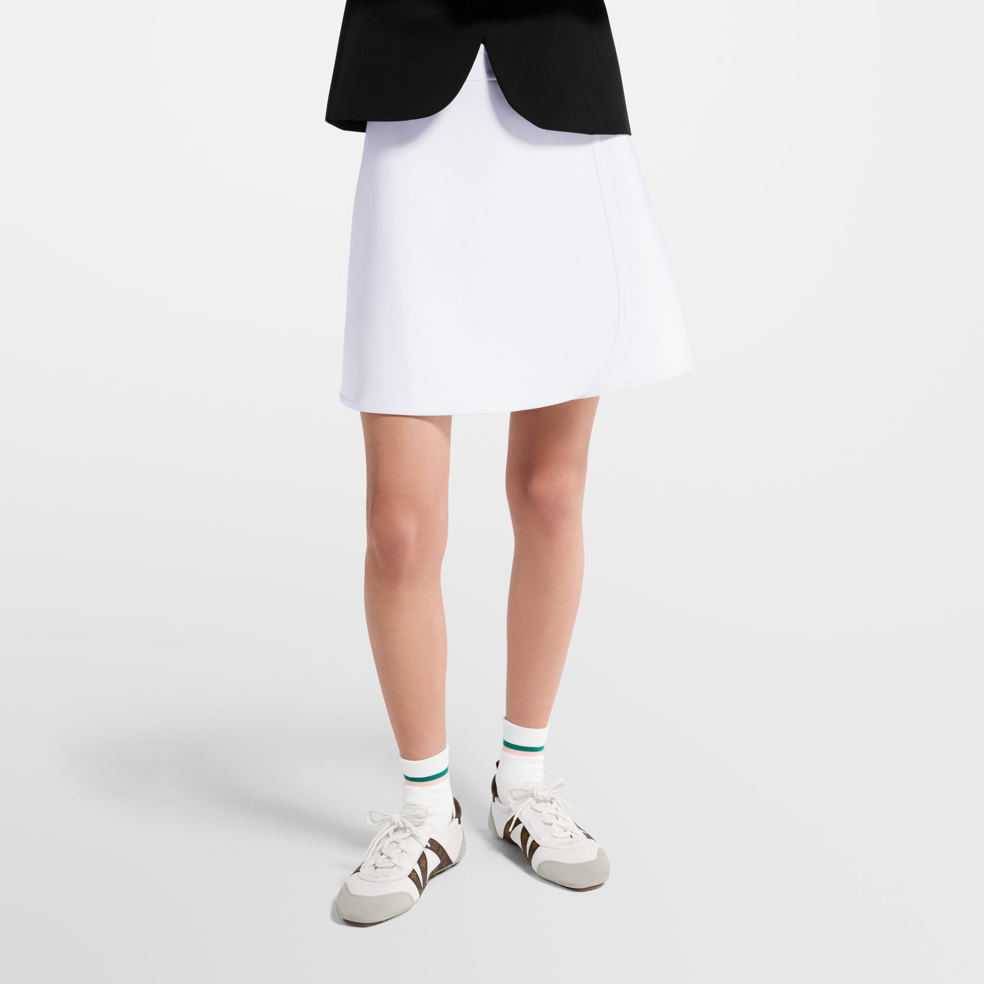 Technical Jersey Mini Wrap Skirt - 1