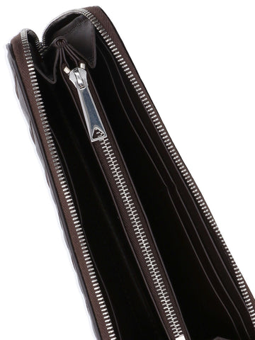 'Intrecciato' zip wallet
