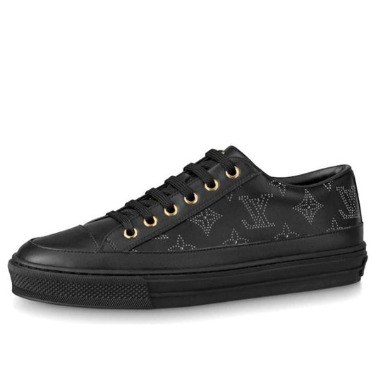 (WMNS) LOUIS VUITTON Stellar Sneakers 'Black with White Sketch Monogram' 1A87TE
