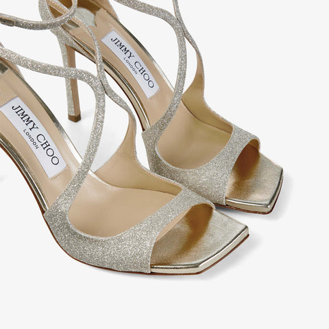 Azia 95 Platinum Ice Dusty Glitter Sandals