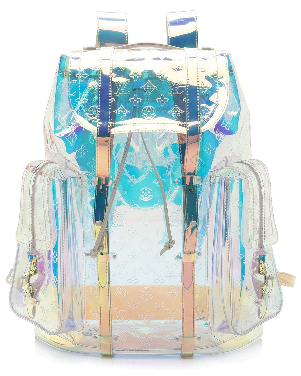 Louis Vuitton Clear, Multi Leather, PVC Iridescent GM (Authentic Pre-Loved)