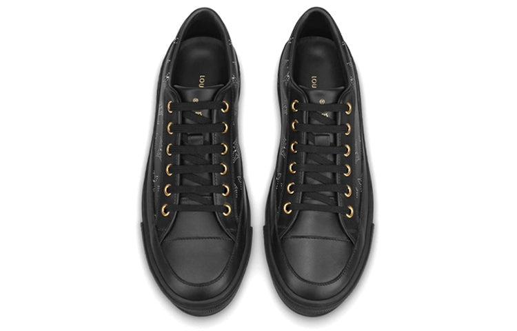 (WMNS) LOUIS VUITTON Stellar Sneakers 'Black with White Sketch Monogram' 1A87TE