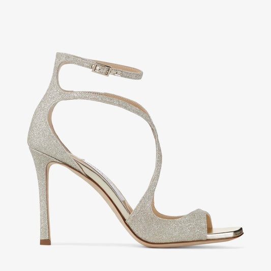Azia 95 Platinum Ice Dusty Glitter Sandals