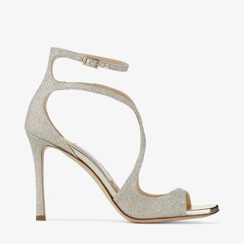 Azia 95 Platinum Ice Dusty Glitter Sandals