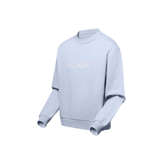 Embroidered Cotton Crewneck
