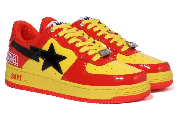 (WMNS) A BATHING APE x Marvel Bape Sta 'Red Yellow Black' 1I73-291-902