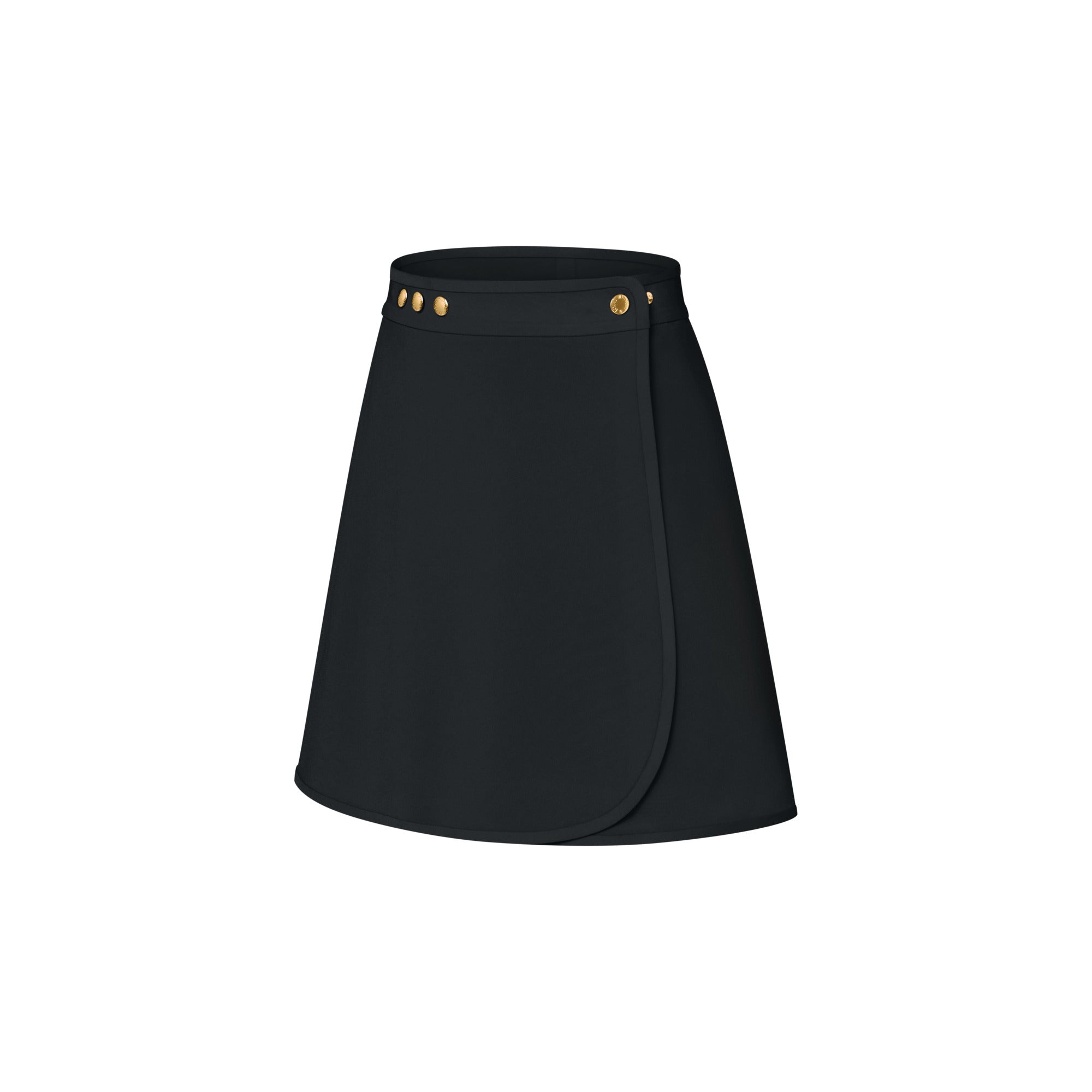 Technical Jersey Mini Wrap Skirt