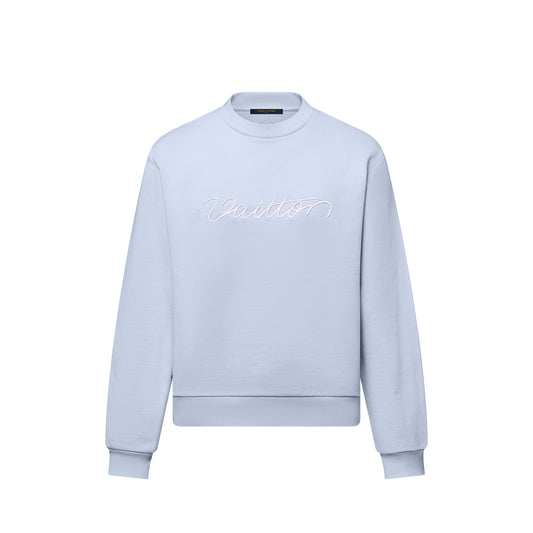 Embroidered Cotton Crewneck