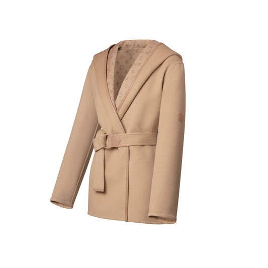 Belted Short Wrap Pea Coat