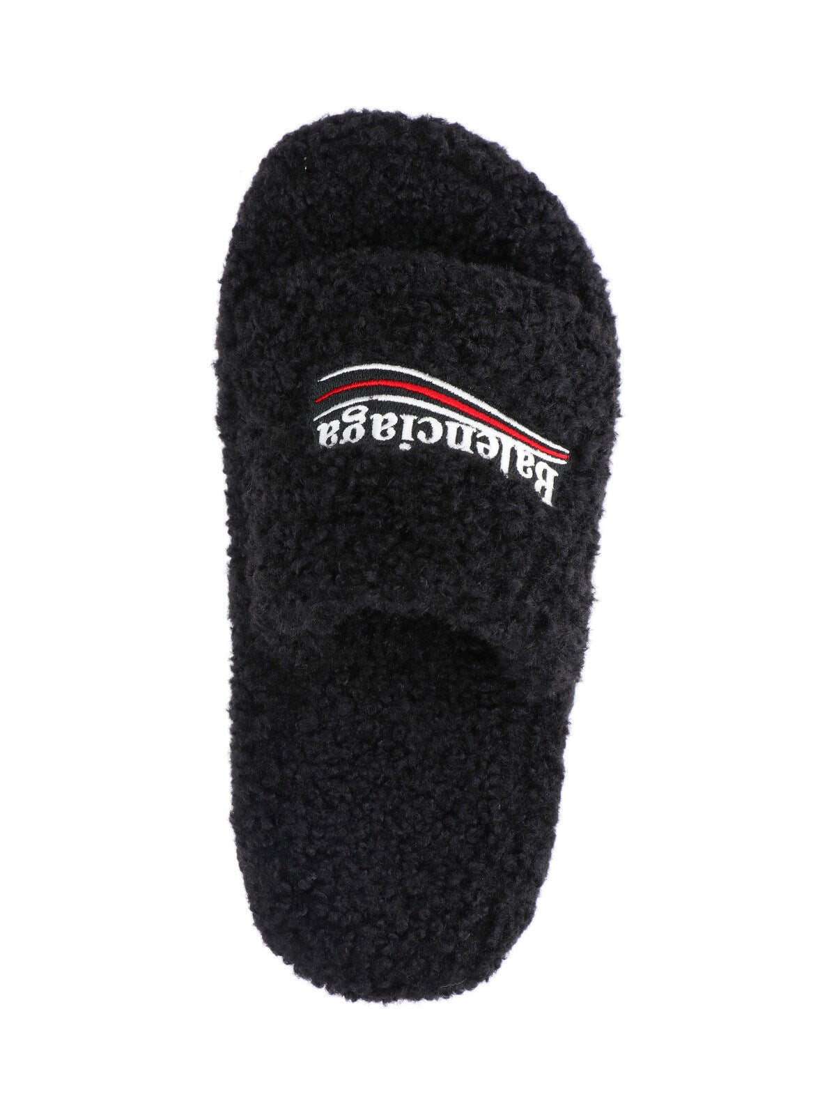 "Furry" slide sandals