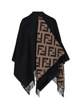 "FF" reversible poncho