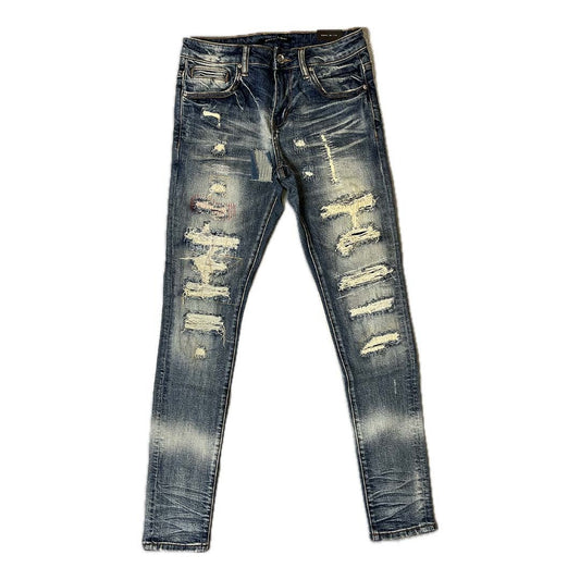 Embellish Moreau Blue Distress Denim Jeans